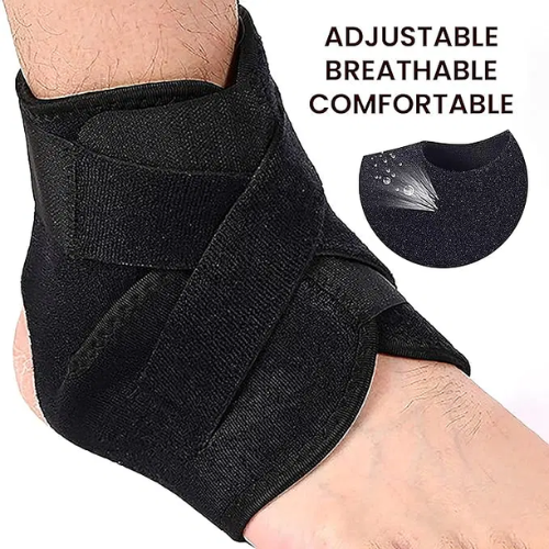 Ankle Support Brace for Men & Women | Adjustable Compression Wrap for Sprains, Swelling & Injury Recovery | Pain Relief & Stability for Sports, Running & Daily Use | One Size Fits All