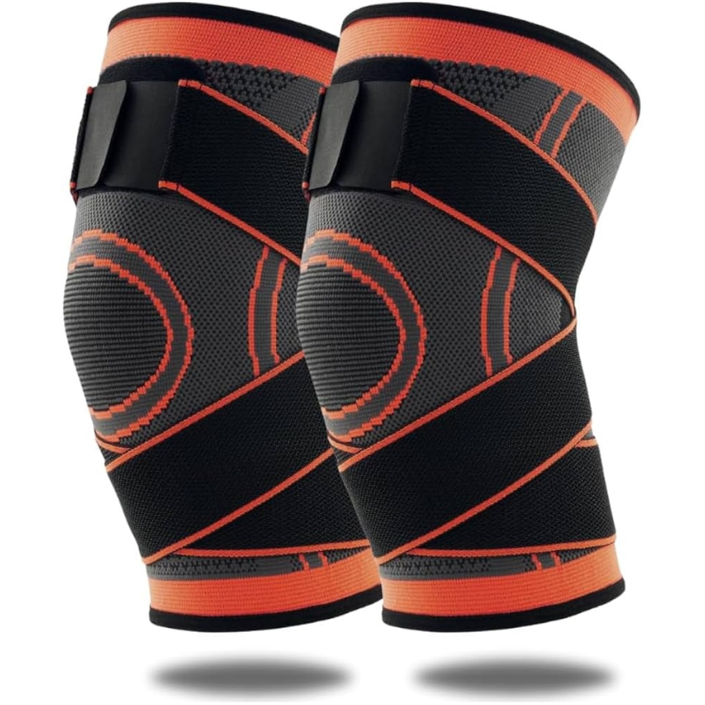 Adjustable Knee Support with Dual Strap | Compression Knee Cap Brace for Pain Relief, Ligament Injury, Arthritis & Gym | Anti-Slip 3D Fit for Men & Women
