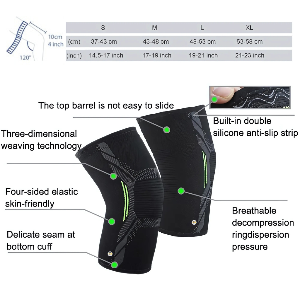 The Healer 3D Knee Cap with Patellar Ring Support | Neoprene Knee Brace for Pain Relief, Compression & Joint Stability | Comfortable Fit for Men & Women | Ideal for Sports, Running & Daily Wear