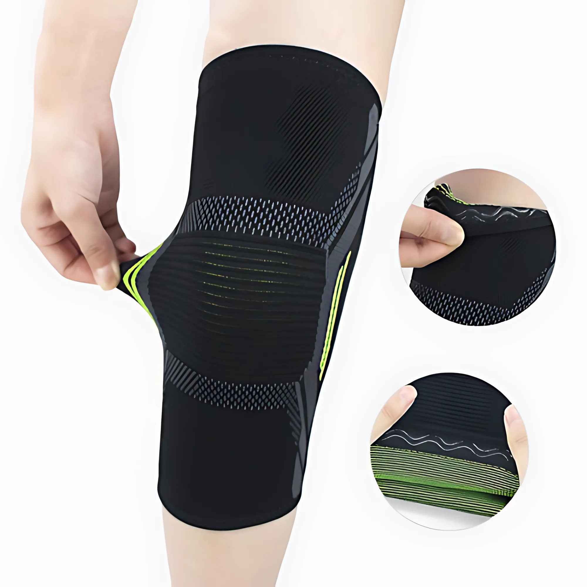 The Healer 3D Knee Cap with Patellar Ring Support | Neoprene Knee Brace for Pain Relief, Compression & Joint Stability | Comfortable Fit for Men & Women | Ideal for Sports, Running & Daily Wear