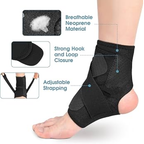 Ankle Support Brace for Men & Women | Adjustable Compression Wrap for Sprains, Swelling & Injury Recovery | Pain Relief & Stability for Sports, Running & Daily Use | One Size Fits All