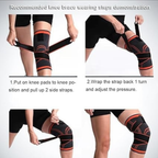 Adjustable Knee Support with Dual Strap | Compression Knee Cap Brace for Pain Relief, Ligament Injury, Arthritis & Gym | Anti-Slip 3D Fit for Men & Women