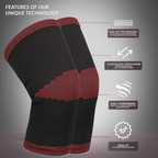 3D Knee Support Compression Sleeve with Anti-Slip Silicone, Pain Relief & Sports Injury Protection for Men & Women – Gym, Arthritis, Ligament Support